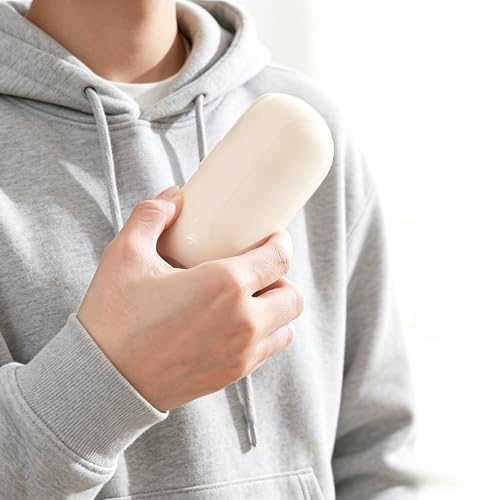 2-in-1 Lint Roller Washable Lint Remover for Clothes Dust Furniture Carseats Pet Hair Reusable Portable Home Outdoor Travel Cleaning Tool (White) - color: White