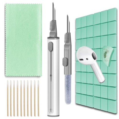 MOLOPPO Cleaning Putty, Phone Cleaning Kit with Clean Pen, Remove Ear Wax & Dirt & Gunk from Device's Small Crevices, for AirPod Cleaner Kit for Airpods Charging Case/Headphones/Electronics, Green - color: B4-Green