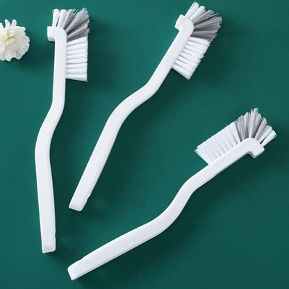 Right Angle Kitchen Scrub Dish Brush,10 Packs Juicer Cleaning Brush,Bottle Bathroom Brush Sink Household Pot Pan Edge Corners Tile Lines Cleaning Brush with Stiff Bristles