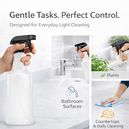 Bar5F Chemical-Resistant Spray Bottle – BPA-Free, Cleaning, Gardening, Hydrogen Peroxide, Rubbing Alcohol, Leak-Proof, Multipurpose, USA (Black (2-Pack) 16-Ounce) - style: Black (2-Pack) 16-Ounce