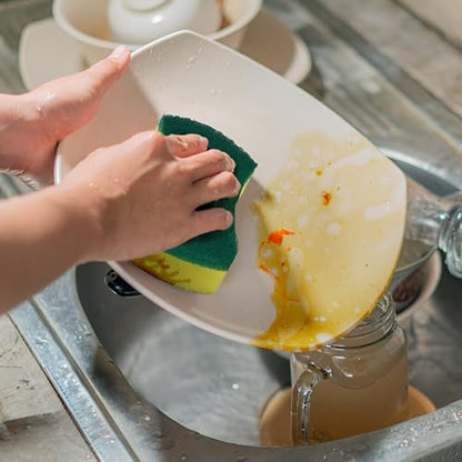 Kitchen Cleaning Sponges,96 Pack Eco Non-Scratch for Dish,Scrub Sponges. - size: 96 pack