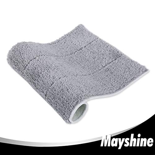 MAYSHINE 6 Pack Microfiber Head Flip Mop Refill Washable Pads Cleaning Replacement for Wet Mop and Dry Dust Mop, Machine Washable, 15.4 X 8.8 Inches, All Surface Cleaning - size: 6 Pack