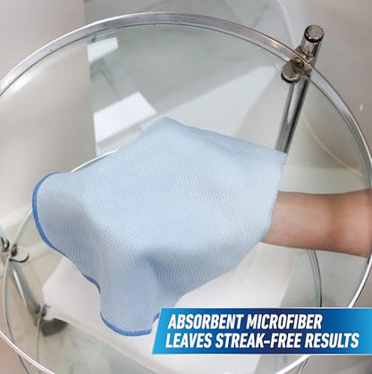 Unger Professional 18” x 18” Large Professional-Grade Microfiber Cloth Towels, 3 Pack, Multi-Purpose Wet and Dry Cleaning Cloths for Kitchen, Bath, Auto, Appliances, Car Supplies - size: 18" x 18" (3 Pack), style: Large Towels