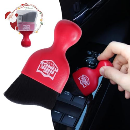 Car Interior Cleaner,Auto Soft Hair Detailing Brush Car Cleaning Kit Auto Detailing Tools Car Cleaning Supplies Car Accessories Car Gifts for Men Women Red - color: New3012red