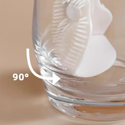 2Pcs Flexible Silicone Soft Bottle Brush with Long Handle Deep Bottle Cleaning for Narrow Neck Bottles Water Bottles Flasks