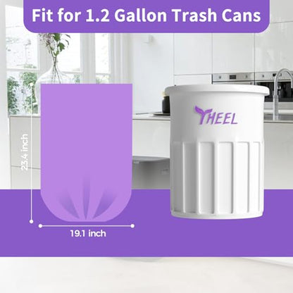 Small Trash Bags 1.2-Gallon: Bathroom Trash Bags 4.5L Small Garbage Bags for Bathroom Bedroom Office - (Purple, 120 Counts) - color: 1.2Gal-Purple-120pcs