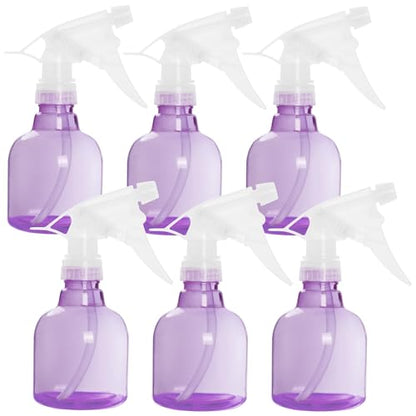 Youngever 6 Pack 12 Ounce Empty Plastic Spray Bottles (Purple) - color: Purple