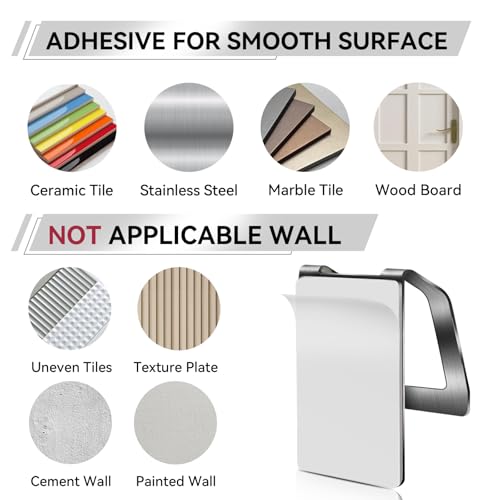 KIHOGEM Spray Bottle Hanger, Adhesive Spray Bottle Hook Stainless Steel Spray Bottle Holder Wall Mount Non Drilling for Cabinet, Kitchen or Under Sink (4pcs) - color: Sliver