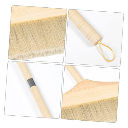 minkissy Portable Soft Broom for Indoor Use Long Handle Sweep for Dusting and Cleaning Safe for Floors