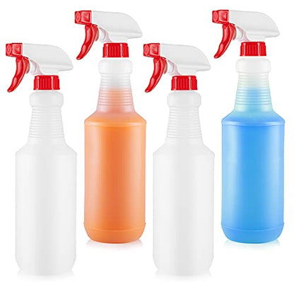 Zulay Home 16 oz Spray Bottle - Heavy Duty Cleaning Spray Bottles For Cleaning Solutions - Leakproof Cleaning Spray Bottle Set with Adjustable Nozzle & Spring Loaded Trigger (4 Pack) - size: 4 Pack - 16oz