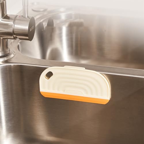 3 Pack Mini Silicone Squeegee Scraper for Sink, Window, Mirror & Shower Door, Non-Scratch, Green - color: Yellow