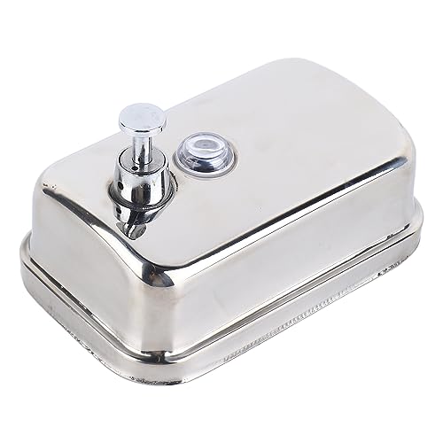 500ml Dispenser, Medium Capacity Durable Wall Mounted Commercial Dispenser, Stainless Steel for Public Places
