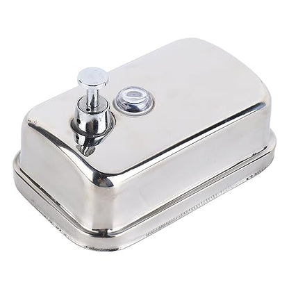 500ml Dispenser, Medium Capacity Durable Wall Mounted Commercial Dispenser, Stainless Steel for Public Places