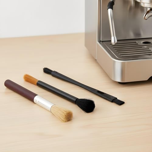 3PCS Coffee Grinder Cleaning Brush Set Espresso Machine Brush Cleaner Tool Espresso Brushes Accessories Cleaner Barista Brushes Machine Cleaning for Barista Home Kitchen Bean Grain Coffee - color: Color1