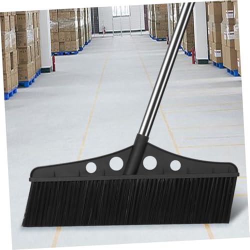 Baluue Wide Detachable Broom Handle for Efficient Outdoor Cleaning Heavy Duty Scrub Brush for Concrete Decks Patios and Gardens