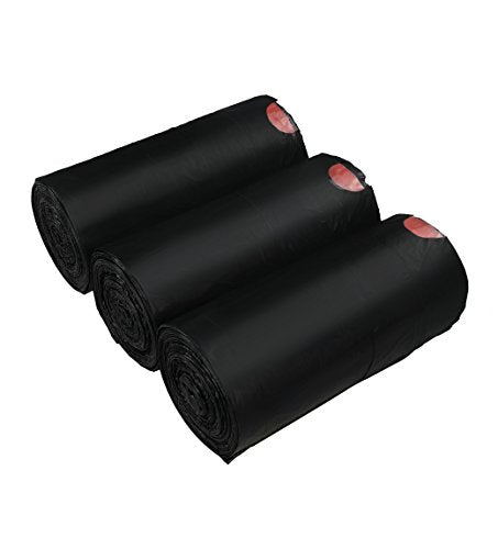 Begale Small 1.2 Gallon Drawstring Black Trash Bag (110 Counts/ 3 Rolls)