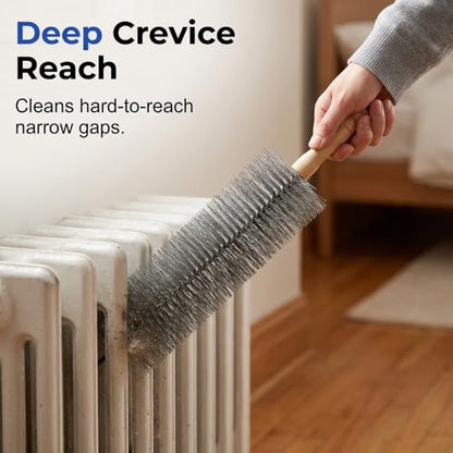 Fan Cleaning Brush, 2026 New Bendable Microfiber Head Dusting Brushes, Reusable Fan Cleaner Brush Dust Remover for Electric Fans, Air Conditioning, Car Vents and Blind，Blue：43cm - color: Blue, size: 43cm