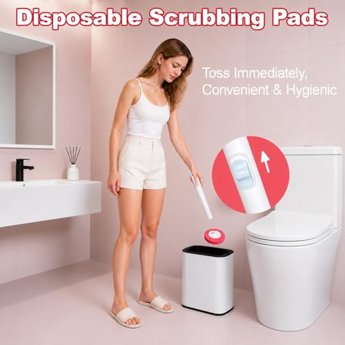 Disposable Toilet Brush, Wall-Mounted Rotating Holder Set, Bathroom Maintenance, Toilet Cleaner（Mixed Fragrance）