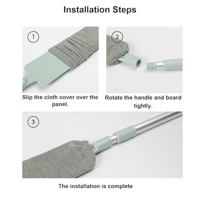 Gaps Dust Cleaner – Retractable Long-Handle Duster for Under Appliances, Hard-to-Reach Dust and Debris Removal Tool | Ideal for Home, Bedroom, Kitchen, and Household Cleaning - color: Blue Crevice Brush
