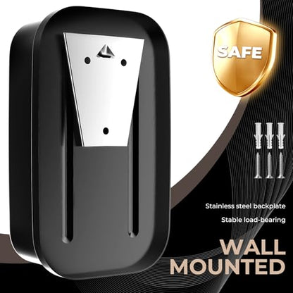 Commercial Soap Dispenser Wall Mount Stainless Steel Soap Dispensers Liquid Manual Anti-Leak Pump Hand Soap Dispenser for Bathroom Kitchen Black (28 fl.oz./800ml) - color: Black, size: 800ml