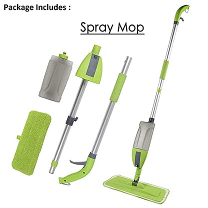 Aluminium Microfiber Floor Cleaning Spray Mop with Removable Washable Cleaning Pad Spray Mop for Floor Cleaning Microfiber Mop for Tile Floors