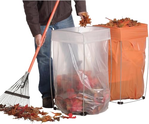 Bag Buddy Trash Bag Holder for 55 Gallon Contractor Trash Bags or 30 Gallon Kraft Yard Bags - Ideal for Yard Work, Site Cleanup, Parties & Events - Heavy Duty Waste Frame - Qty 1 - size: 55 Gallon