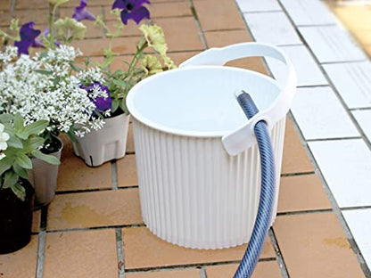 Yawata Kasei 228837 Omniutti Bucket with Lid, Black, LL, 7.1 gal (20 L), Sceltevie omnioutil Neutral - color: Black, style: LL Size: 6.5 gal (20 L)