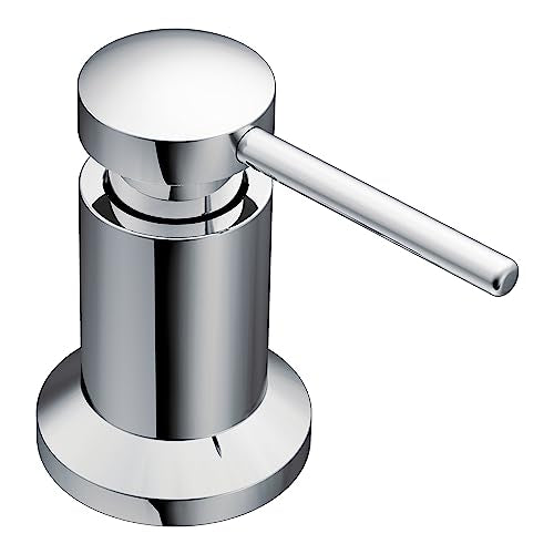 Moen Chrome Deck Mounted Kitchen Soap Dispenser with Above the Sink Refillable Bottle, 3942 - color: Chrome