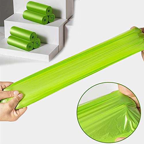 Trash Bags Biodegradable, Strong Rubbish Bags, Trash bags Recycling & Degradable Garbage Bags, Compostable Bags (Green, 13 Gallon) - size: 13 Gallon, 60 Count (Pack of 1)