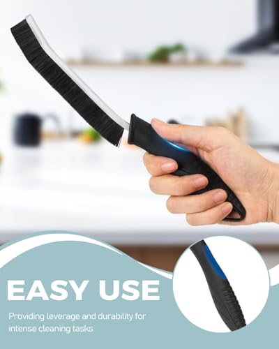 SXhyf Cleaning Brush - Hard Bristle Crevice Cleaning Brush, Multifunctional Gap Scrub Brush, Kitchen Essentials, Bathroom Cleaner Tools for Household Use, Home, Window, Toilet, Stove - color: Black Bristle Black Handle