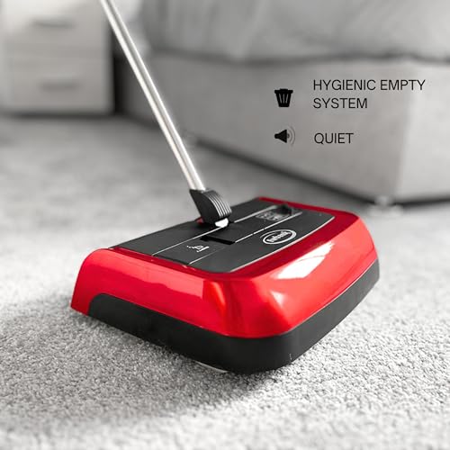 Ewbank Evolution Hard Floor & Carpet Sweeper, Non-electric, Multi-surface, with Adjustable Height, Portable and Lightweight