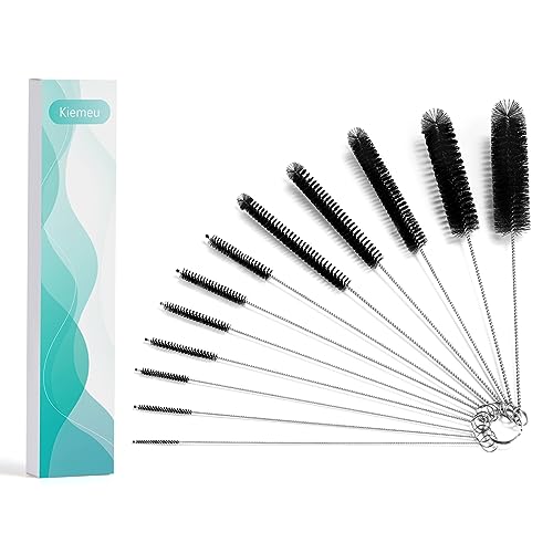 9.5 Inch Long Straw Cleaner Brush Set, 12 Pack Straw Pipe Cleaner Brush Set | Small Brushes For Cleaning Small Parts