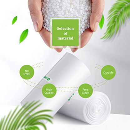 200 Counts 2 Gallon (1.8-2 Gal) Small Trash Bags Garbage Bags by RayPard, fit 1.6,1.8,2,2.2 Gal Waste Basket, 6.5-7 Liter Strong Trash Can Liners for Home Office Kitchen Bathroom Bedroom, Clear - style: 200-2 Gallon-Clear