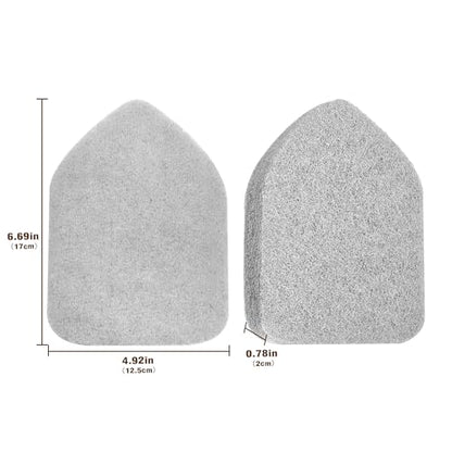 NEWE Shower Scrubber Refill Pads, Tub Tile Scrubber Replacement Head for Cleaning Bathroom Bathtub Sink Toilet (2pcs Scouring Pad) - color: Gray