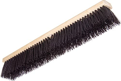 SPARTA Flo-Pac Sweep with Crimped Polypropylene Bristles, Heavy Duty Broom Head for Indoor and Outdoor Use on Rough Surfaces, 24" Long, 1 Count, Maroon