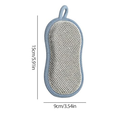 Tableware Cleaning Pad - Six Count Bundle, Non Abrasive Texture, High Absorption Build | Dish Glassware Washer for Cutlery Pan Pot Sink Kitchen Bathroom Countertop Home Apartment Restaurant Tool