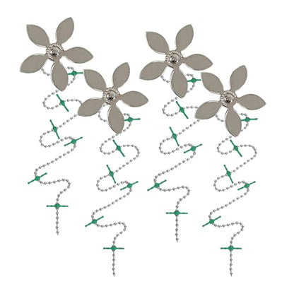 DrainWig Shower Drain Hair Catcher – Disposable Bathroom Hair Trap, Easy to Install in Shower Drain Cover, Helps Prevent Clogs – As Seen on Shark Tank – Silver Flower (4-Pack) - color: Silver Flower, size: 4 Count