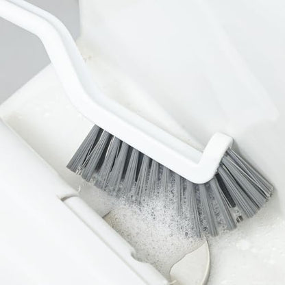 Multifunctional House Corner Gap Cleaning Brush Long Handle Angled Bristles Groove Brush Bathroom Kitchen Cleaning Tools 29cm