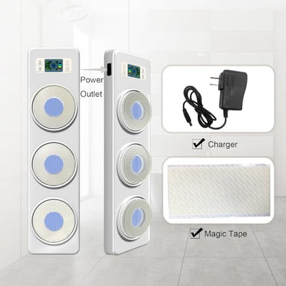 Electric Shower Brush for Body, Wall Mounted Back Scrubber for Shower, Exfoliating Shower Brush with Intelligent Display Screen,Back Bath Scrubber for Massage and Deep Cleansing