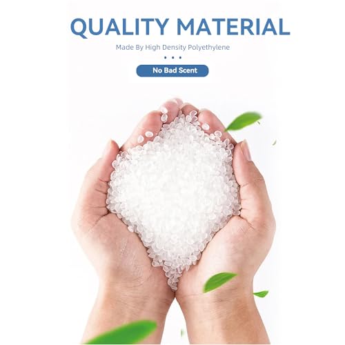 WAIKAS 8 Gallon Trash Bags with Handles, Pack of 42, Garbage Bags, Size 55 * 70cm, Weight 8g/pcs, Unscented, White - color: White, size: 42 Count (Pack of 1)