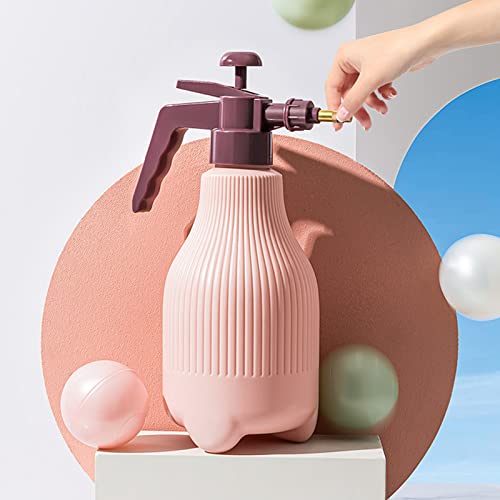 1500ml Gardening Spray Bottle with Rotating Nozzle - Large Area Uniform Spray, Sealed Copper Head, Ergonomic Handle Design (Pink) - color: Pink