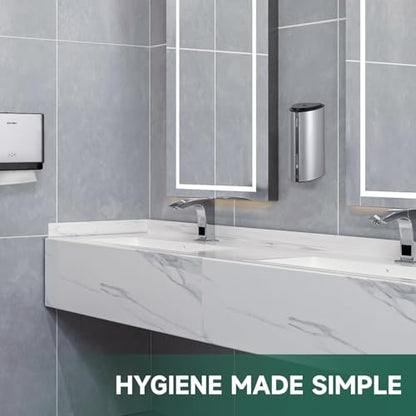 anydry 29fl.oz/850ml Commercial Automatic Liquid Soap Dispenser Wall-Mounted Large Capacity Model AD1209 Silver - color: Silver