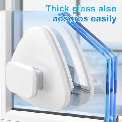 Double Sided Magnetic Window Cleaner, Outside Magnetic Window Cleaner, Double Sided Window Brush Glass Wiper Cleaning Tools, Outside Glass Wiper for Window Cleaning (18-30) - size: 18-30