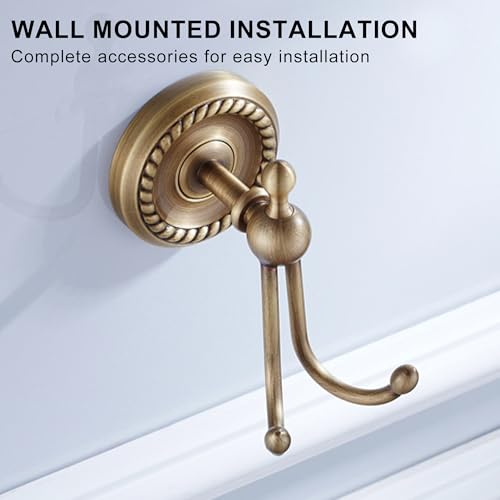 Antique Bronze Robe Hooks for Bathroom Towel Hook Storage Hook Wall Mounted - color: Towel Hook