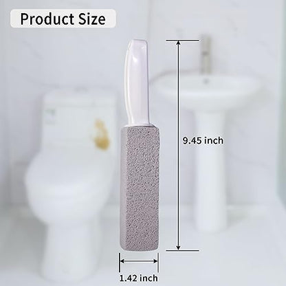 Pumice Stone for Toilet Cleaning, Pumice Cleaning Stone with Handle, Toilet Cleaner, Pumice Stone, Toilet Wand, Toilet Bowl Cleaner Brush, Toilet Brush (2PCS Gray) - color: 2pcs Gray