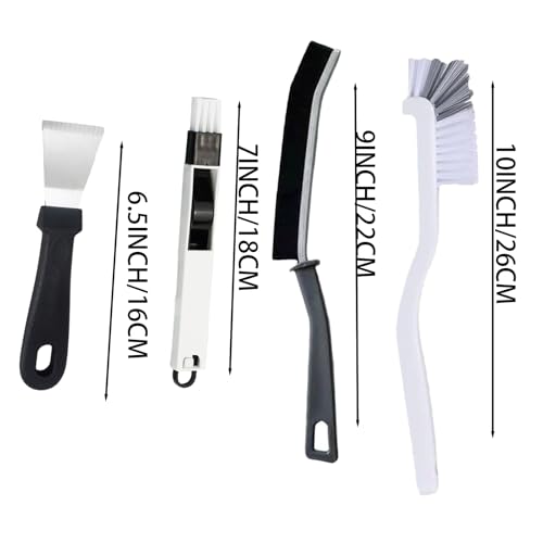 17Pcs Crevice Cleaning Brush Tool Multifunctional Hard Bristle Gap Cleaning Supplies for Bathroom Grout Sink Bathtub Shower Corner Kitchen Toilet Window Track Brushes Small Spaces