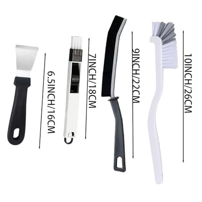 17Pcs Crevice Cleaning Brush Tool Multifunctional Hard Bristle Gap Cleaning Supplies for Bathroom Grout Sink Bathtub Shower Corner Kitchen Toilet Window Track Brushes Small Spaces