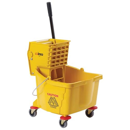 Winco Mop Bucket, Medium, Tan - color: Yellow, size: 36 Quart