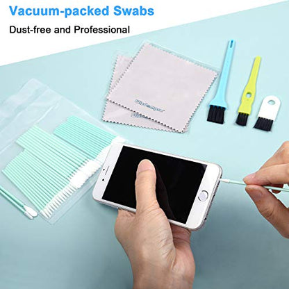 Wisdompro 45 Pcs Cell Phone Cleaning Kit, USB Charging Port Cleaner and Headphone Jack Brush Tool Set for Phones, Tablets, Earbuds, Laptops and Other Electronics
