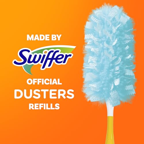 Swiffer Dusters Refill for Cleaning, Made by SWIFFER, Feather & Microfiber Duster Disposable Alternative, for Dusting Furniture, Blinds, Ceiling Fans, Walls, Helps Remove Allergens, Unscented, 18ct - size: 18 Count (Pack of 1), style: Unscented